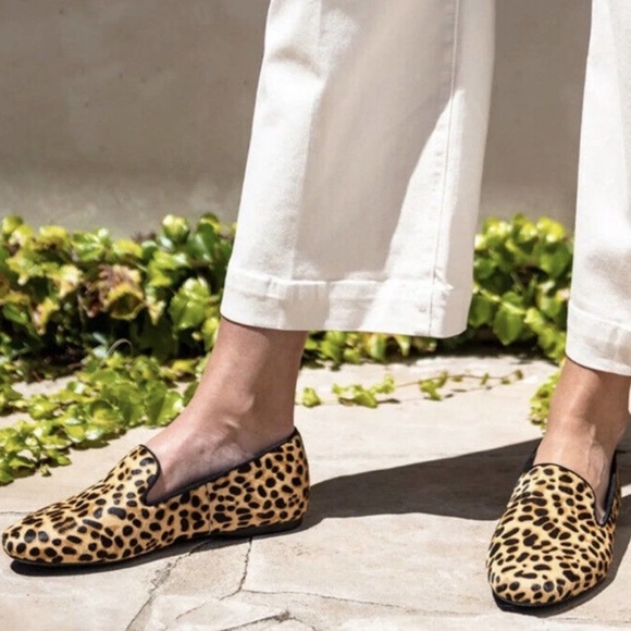 NWT - BIRDIES ‘Starling’ Leopard / Cheetah Print HairCalf Loafers & Dust Bag - Picture 5 of 8